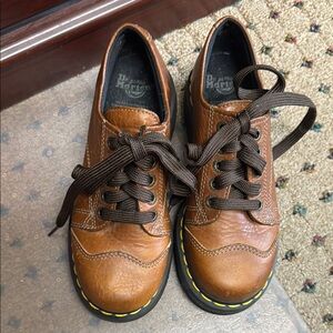 Dr. Martens Brown Leather Oxford Shoes